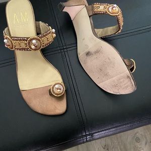 A/M beaded sandals